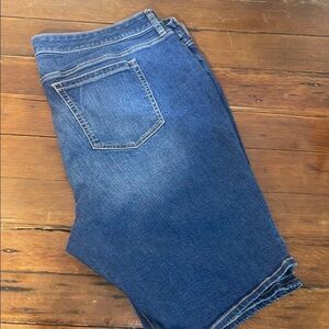 Torrid Blue Jean Shorts with Classic Medium-Wash plus size 22